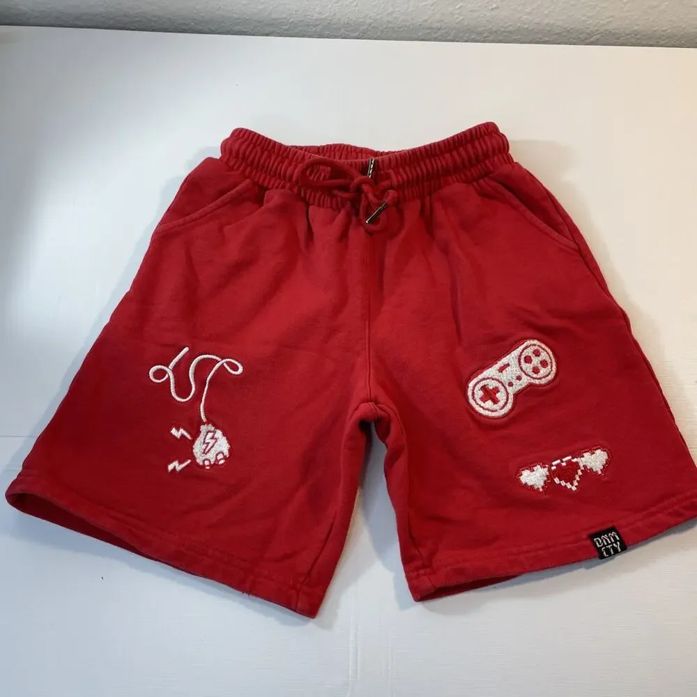 Boys Size 6 7 Shorts Lot Champion Jordan Craig Shark Swim Trunks Gamer Active 5P